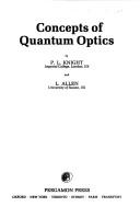 Concepts of quantum optics