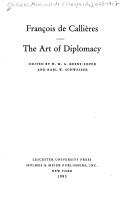 Cover of: The art of diplomacy