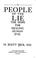 Cover of: People of the lie