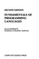 Cover of: Fundamentals of programming languages