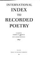 Cover of: International index to recorded poetry