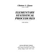 Cover of: Elementary statistical procedures