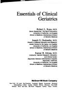 Essentials of clinical geriatrics