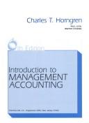 Introduction to management accounting