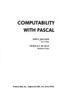 Computability with PASCAL by John S. Mallozzi