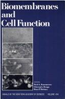Cover of: Biomembranes and cell function