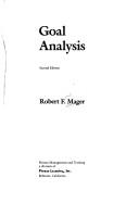 Cover of: Goal analysis by Robert Frank Mager
