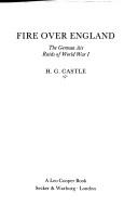 Fire over England : the German air raids of World War I