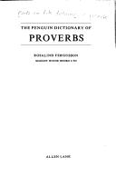 Cover of: The Penguin Dictionary of Proverbs