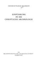 Cover of: Einführung in die christliche Archäologie