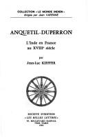 Anquetil-Duperron by Jean-Luc Kieffer