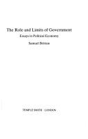 The role and the limits of government : essays in political economy