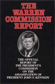 Cover of: The Warren Commission report by United States. Warren Commission.