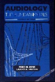 Cover of: Audiology by Fred H. Bess