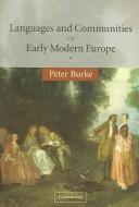 Languages and communities in early modern Europe