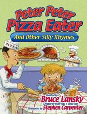 Cover of: Peter Peter Pizza Eater