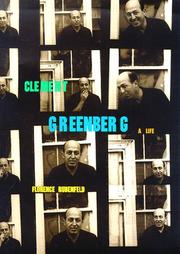Cover of: Clement Greenberg by Florence Rubenfeld