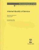 Cover of: Internet quality of service: 9-10 September, 2003, Orlando, Florida, USA