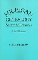 Cover of: Michigan genealogy | Carol McGinnis