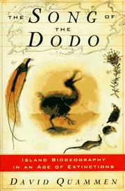 Cover of: The Song of the Dodo: Island Biogeography in an Age of Extinction