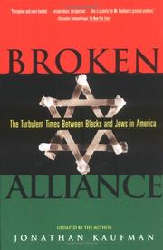 Cover of: Broken alliance by Jonathan Kaufman