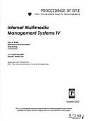 Cover of: Internet multimedia management systems IV: 9-11 September 2003, Orlando, Florida, USA