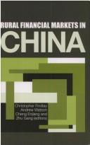 Cover of: Rural financial market in China