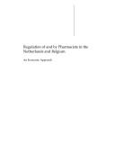 Cover of: Regulation of and by pharmacists in the Netherlands and Belgium: an economic approach