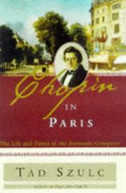 Cover of: Chopin in Paris by Tad Szulc