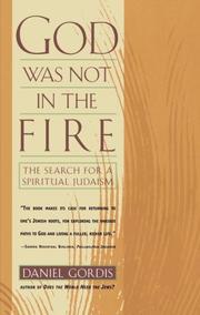 Cover of: God Was Not in the Fire