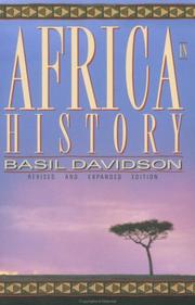 Cover of: Africa in History