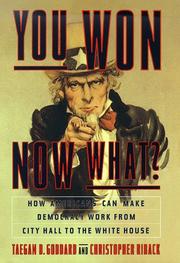 Cover of: You won--now what?: how Americans can make democracy work from city hall to the White House