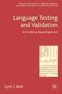 Cover of: Language testing and validation: an evidence-based approach