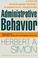 Cover of: Administrative behavior