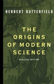 Cover of: The origins of modern science: 1300-1800