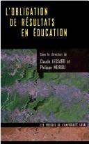 Cover of: L' obligation de résultats en éducation