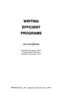 Writing efficient programs by Jon Louis Bentley