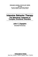 Cover of: Intensive behavior therapy: the behavioral treatment of complex emotional disorders