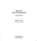 Cover of: Biology, the foundations