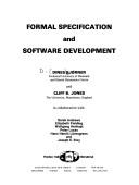 Cover of: Formal specification and software development