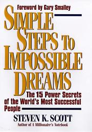 Cover of: Simple steps to impossible dreams