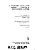 Electronic excitation energy transfer in condensed matter