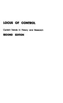 Locus of control by Herbert M. Lefcourt