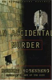 Cover of: An accidental murder: an Avram Cohen mystery
