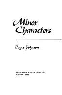 Cover of: Minor characters by Joyce Johnson