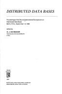 Distributed data bases : proceedings of the Second International Symposium on Distributed Data Bases, Berlin, F.R.G., September 1-3, 1982