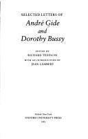 Selected letters of André Gide and Dorothy Bussy