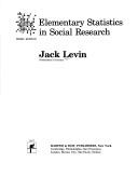 Elementary statistics in social research