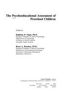 The Psychoeducational assessment of preschool children