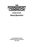 The permanent campaign by Sidney Blumenthal